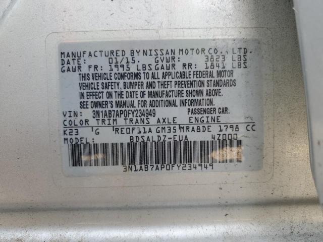 Photo 11 VIN: 3N1AB7AP0FY234949 - NISSAN SENTRA 