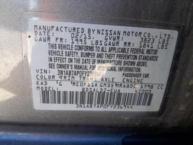 Photo 11 VIN: 3N1AB7AP0FY236944 - NISSAN SENTRA 