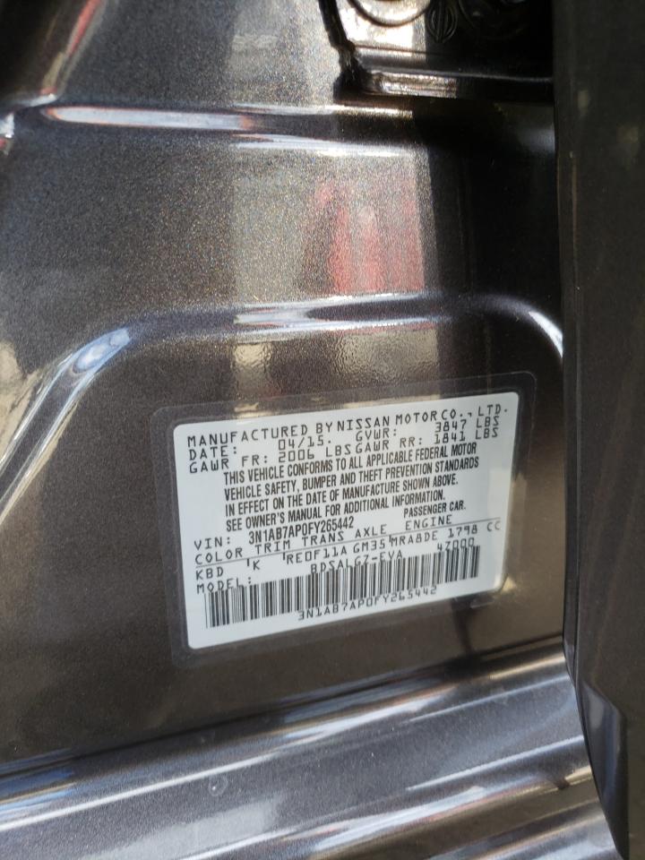 Photo 11 VIN: 3N1AB7AP0FY265442 - NISSAN SENTRA 