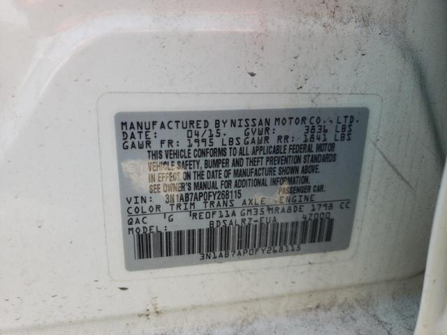 Photo 11 VIN: 3N1AB7AP0FY268115 - NISSAN SENTRA S 