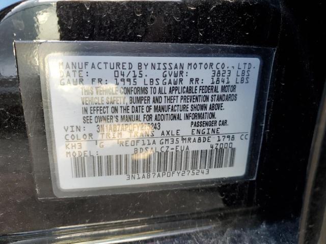 Photo 11 VIN: 3N1AB7AP0FY275243 - NISSAN SENTRA S 