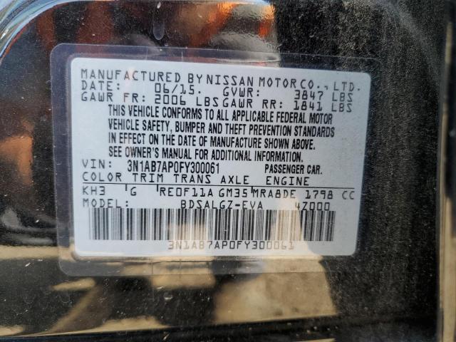 Photo 9 VIN: 3N1AB7AP0FY300061 - NISSAN SENTRA S 