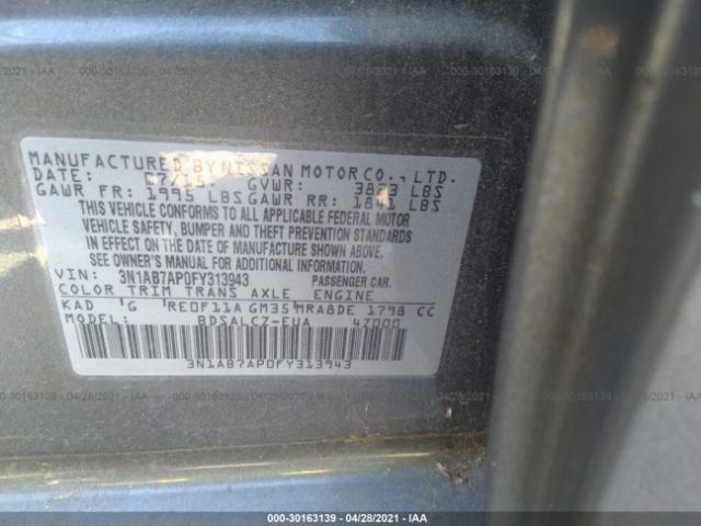 Photo 8 VIN: 3N1AB7AP0FY313943 - NISSAN SENTRA 