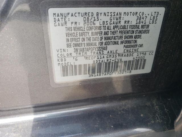 Photo 11 VIN: 3N1AB7AP0FY322948 - NISSAN SENTRA 