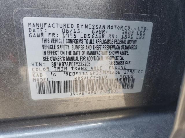 Photo 12 VIN: 3N1AB7AP0FY329205 - NISSAN SENTRA S 