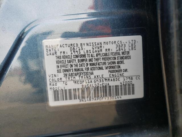 Photo 12 VIN: 3N1AB7AP0FY330144 - NISSAN SENTRA S 