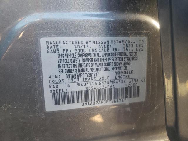 Photo 19 VIN: 3N1AB7AP0FY361717 - NISSAN SENTRA S 