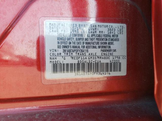 Photo 11 VIN: 3N1AB7AP0FY364116 - NISSAN SENTRA S 