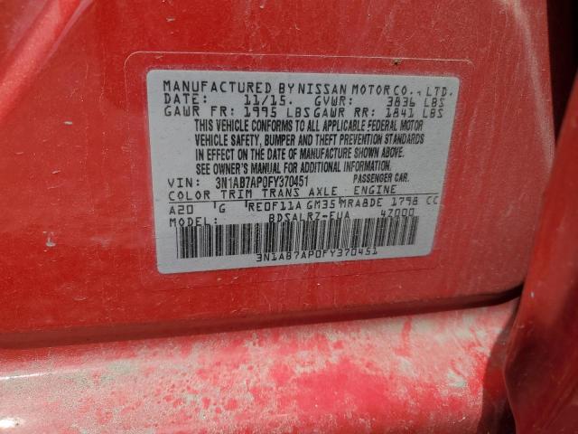 Photo 11 VIN: 3N1AB7AP0FY370451 - NISSAN SENTRA 