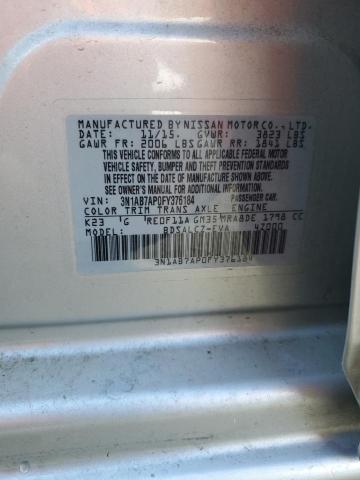 Photo 11 VIN: 3N1AB7AP0FY376184 - NISSAN SENTRA S 