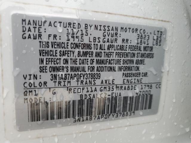 Photo 11 VIN: 3N1AB7AP0FY378839 - NISSAN SENTRA S 