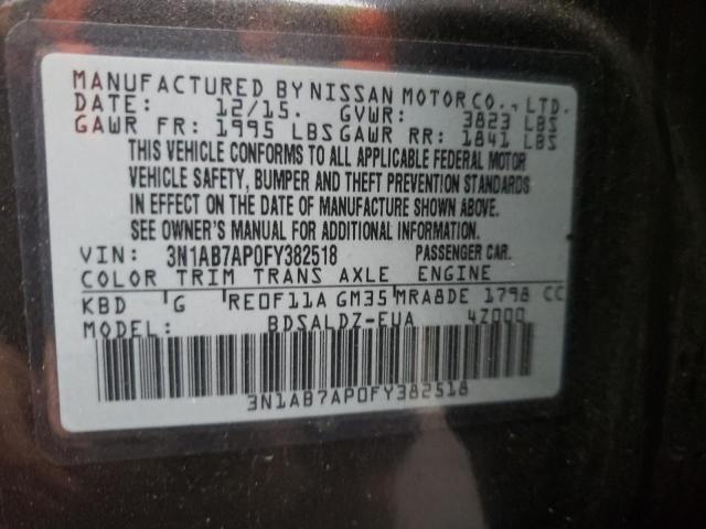 Photo 11 VIN: 3N1AB7AP0FY382518 - NISSAN SENTRA 