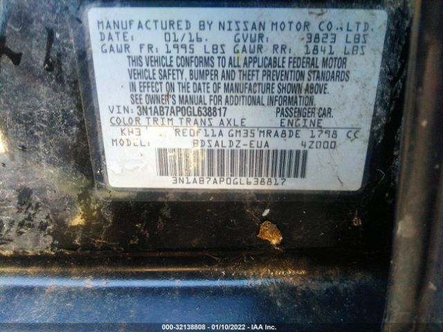 Photo 8 VIN: 3N1AB7AP0GL638817 - NISSAN SENTRA 