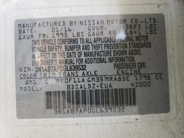 Photo 9 VIN: 3N1AB7AP0GL639532 - NISSAN SENTRA S 