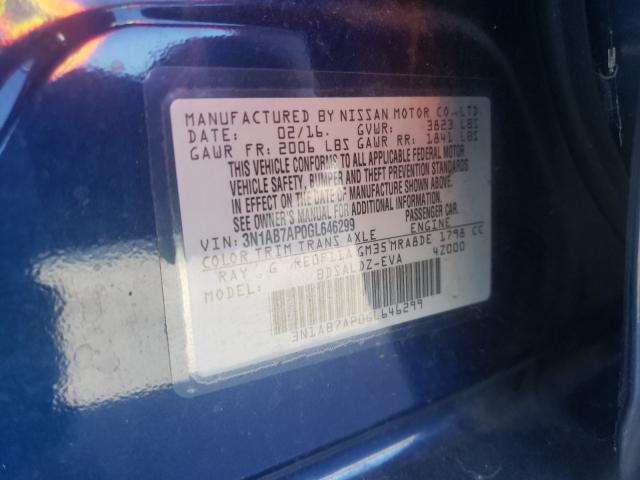 Photo 9 VIN: 3N1AB7AP0GL646299 - NISSAN SENTRA S 