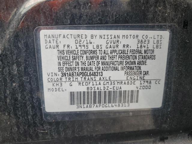 Photo 12 VIN: 3N1AB7AP0GL648313 - NISSAN SENTRA 