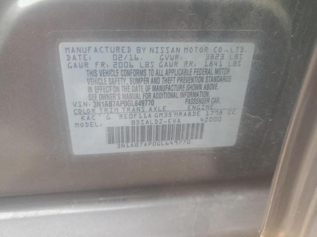 Photo 11 VIN: 3N1AB7AP0GL649770 - NISSAN SENTRA 