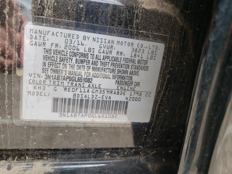 Photo 9 VIN: 3N1AB7AP0GL651082 - NISSAN SENTRA S 