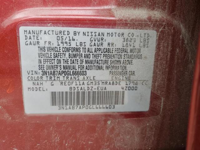 Photo 12 VIN: 3N1AB7AP0GL666603 - NISSAN SENTRA S 