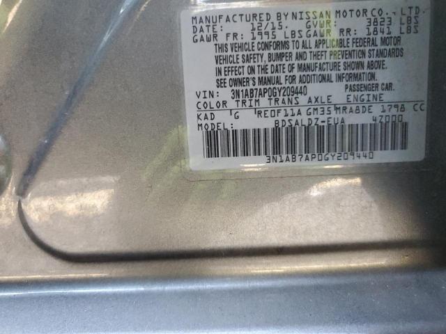 Photo 11 VIN: 3N1AB7AP0GY209440 - NISSAN SENTRA S 