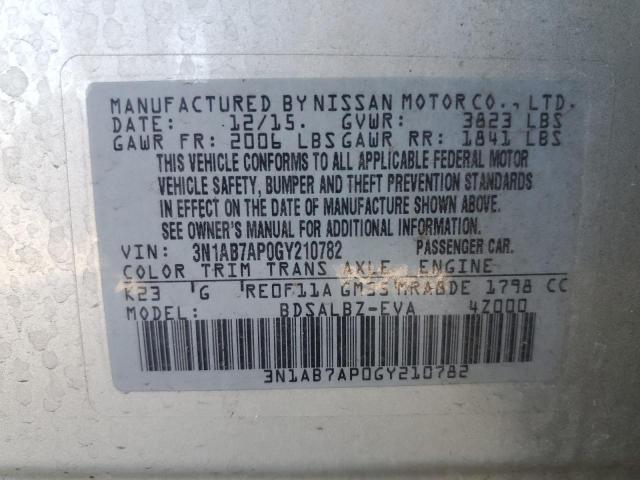 Photo 12 VIN: 3N1AB7AP0GY210782 - NISSAN SENTRA 