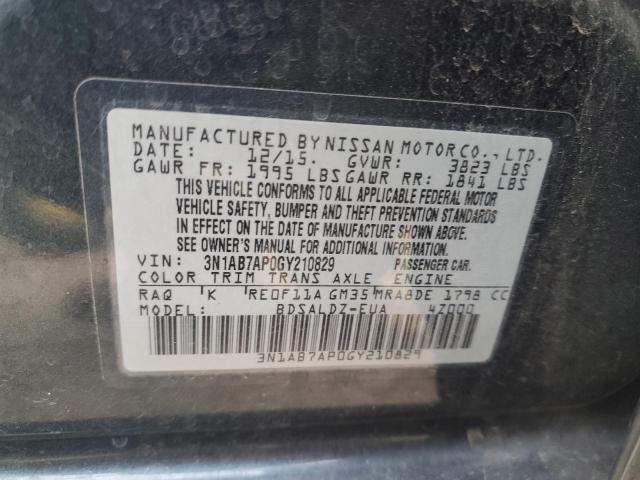 Photo 11 VIN: 3N1AB7AP0GY210829 - NISSAN SENTRA S 