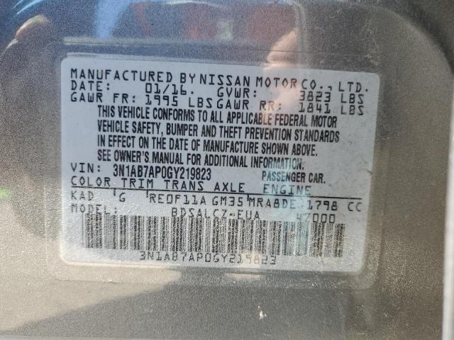 Photo 9 VIN: 3N1AB7AP0GY219823 - NISSAN SENTRA S 