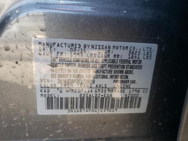 Photo 9 VIN: 3N1AB7AP0GY239019 - NISSAN SENTRA S 