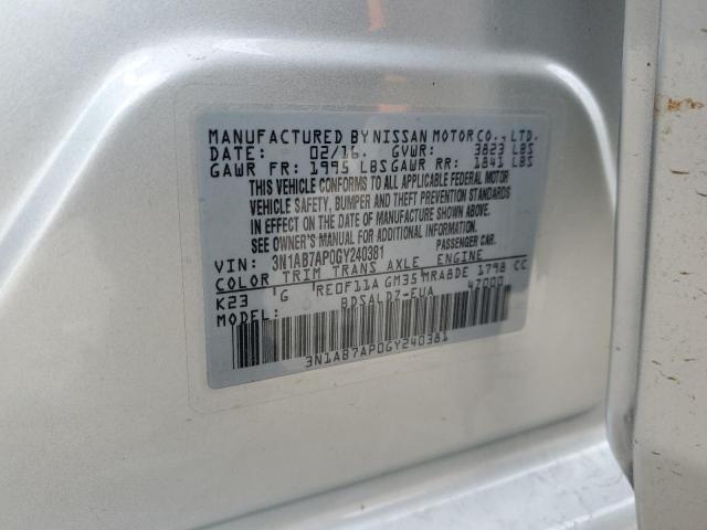 Photo 12 VIN: 3N1AB7AP0GY240381 - NISSAN SENTRA 