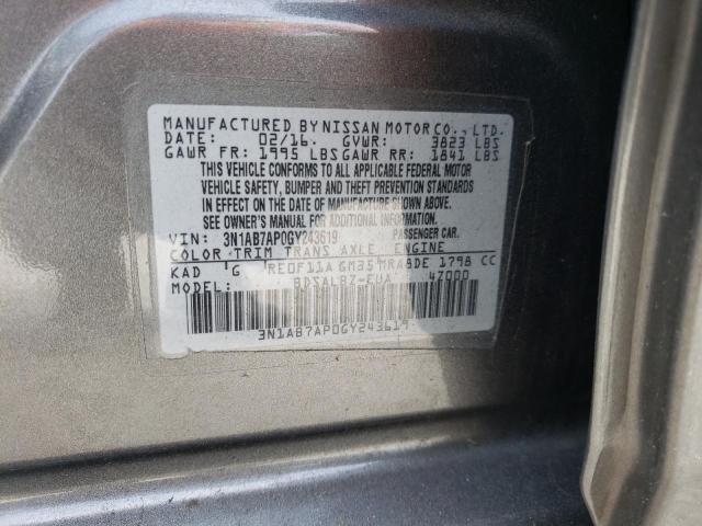 Photo 9 VIN: 3N1AB7AP0GY243619 - NISSAN SENTRA S 