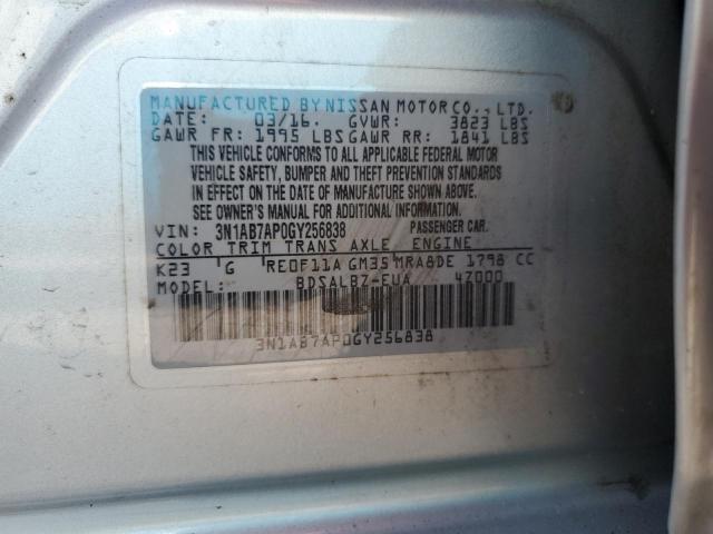 Photo 12 VIN: 3N1AB7AP0GY256838 - NISSAN SENTRA S 