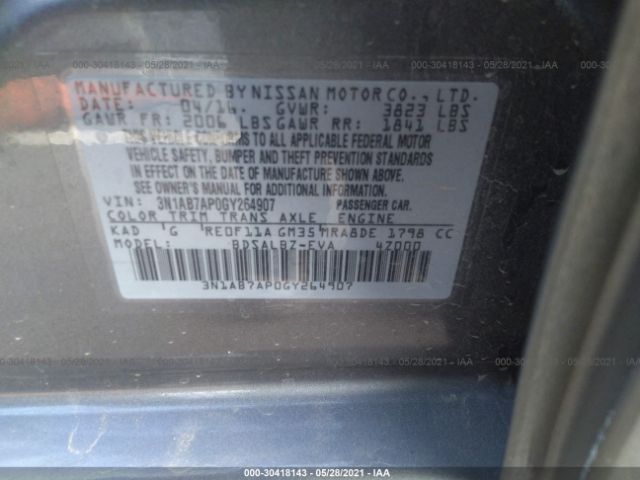 Photo 8 VIN: 3N1AB7AP0GY264907 - NISSAN SENTRA 