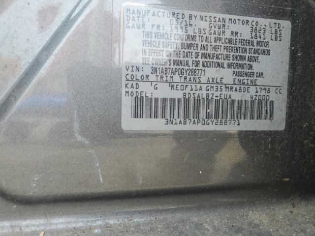 Photo 11 VIN: 3N1AB7AP0GY288771 - NISSAN SENTRA S 