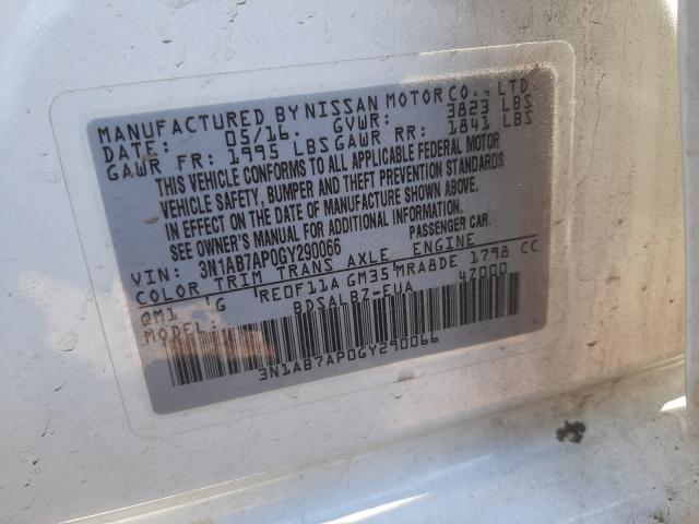 Photo 9 VIN: 3N1AB7AP0GY290066 - NISSAN SENTRA S 