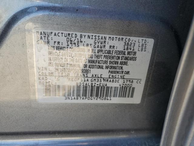 Photo 11 VIN: 3N1AB7AP0GY290861 - NISSAN SENTRA S 