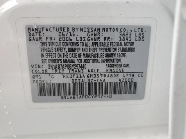 Photo 11 VIN: 3N1AB7AP0GY297440 - NISSAN SENTRA S 