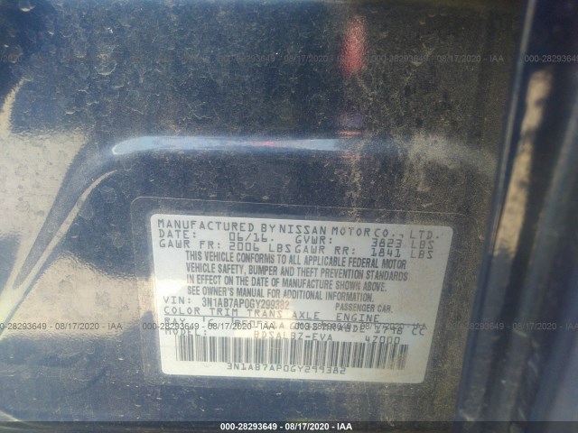 Photo 8 VIN: 3N1AB7AP0GY299382 - NISSAN SENTRA 