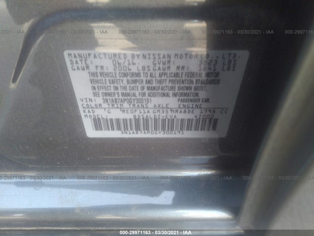 Photo 8 VIN: 3N1AB7AP0GY300191 - NISSAN SENTRA 