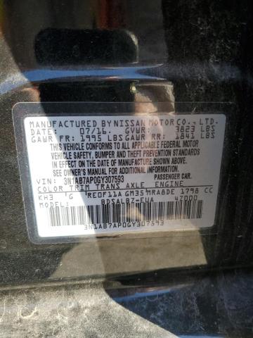 Photo 11 VIN: 3N1AB7AP0GY307593 - NISSAN SENTRA S 