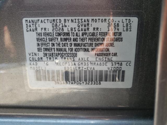 Photo 9 VIN: 3N1AB7AP0GY323308 - NISSAN SENTRA S 