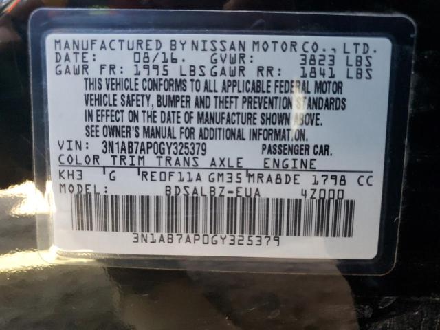 Photo 12 VIN: 3N1AB7AP0GY325379 - NISSAN SENTRA S 