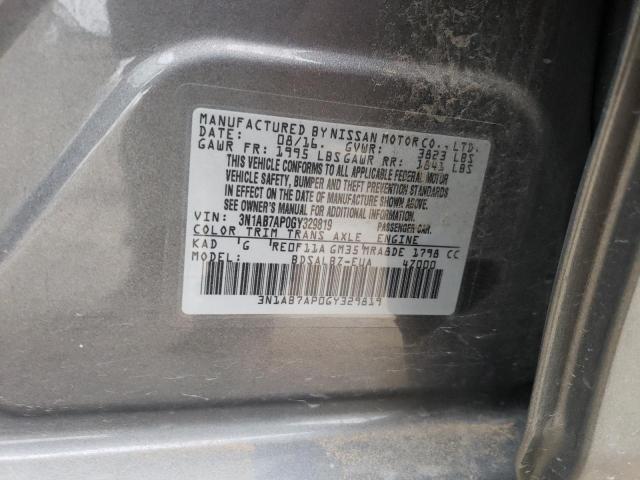 Photo 11 VIN: 3N1AB7AP0GY329819 - NISSAN SENTRA 