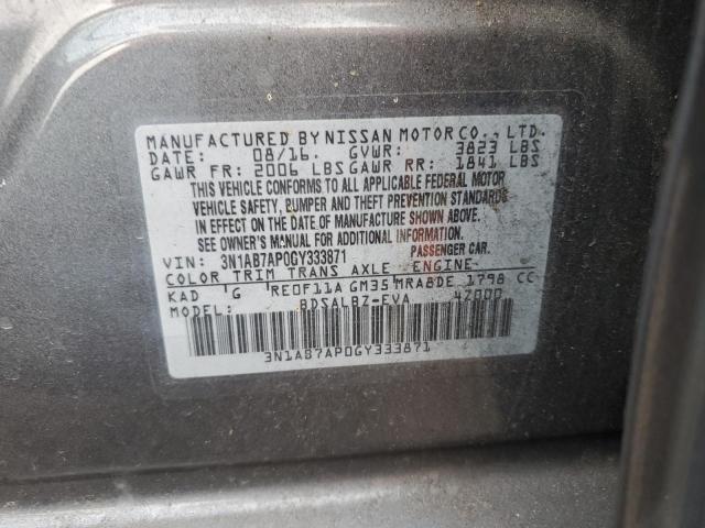 Photo 11 VIN: 3N1AB7AP0GY333871 - NISSAN SENTRA S 