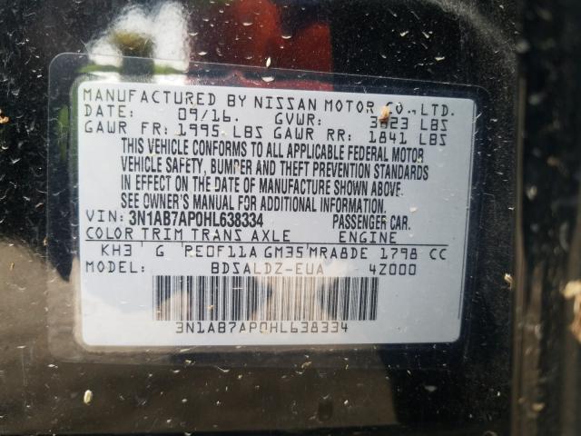 Photo 9 VIN: 3N1AB7AP0HL638334 - NISSAN SENTRA S 