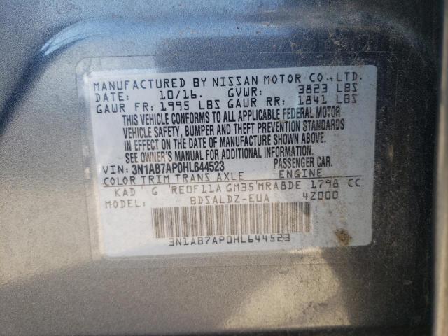 Photo 9 VIN: 3N1AB7AP0HL644523 - NISSAN SENTRA S 