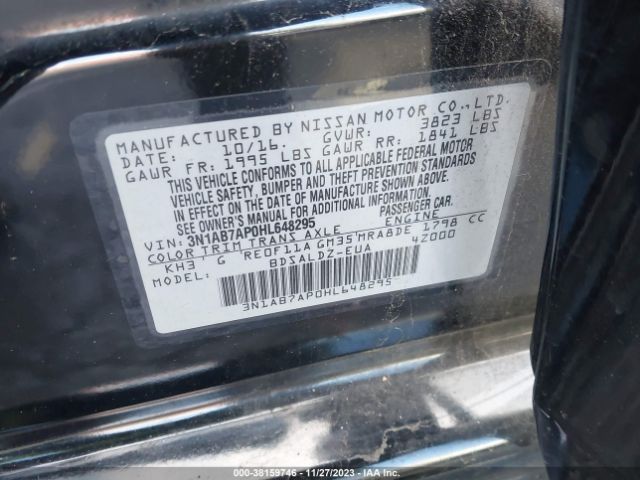 Photo 8 VIN: 3N1AB7AP0HL648295 - NISSAN SENTRA 