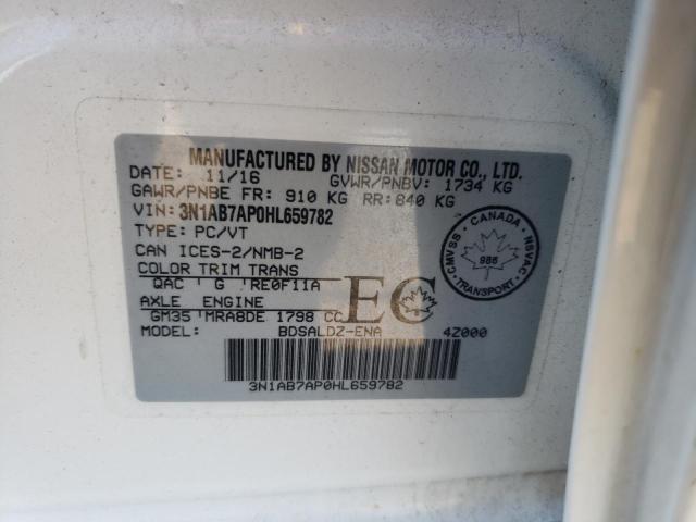 Photo 12 VIN: 3N1AB7AP0HL659782 - NISSAN SENTRA S 