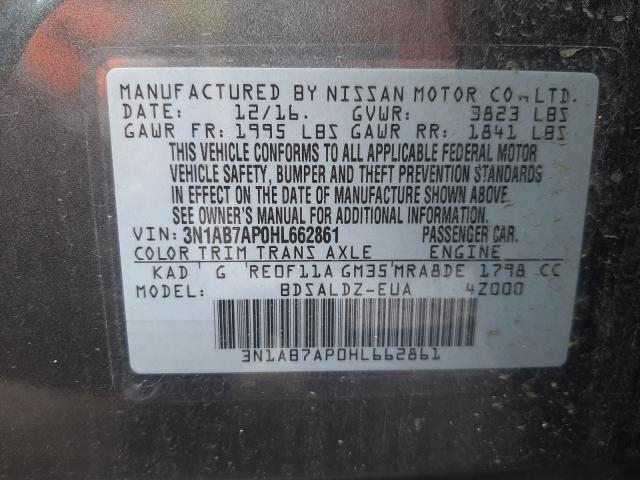 Photo 9 VIN: 3N1AB7AP0HL662861 - NISSAN SENTRA S 