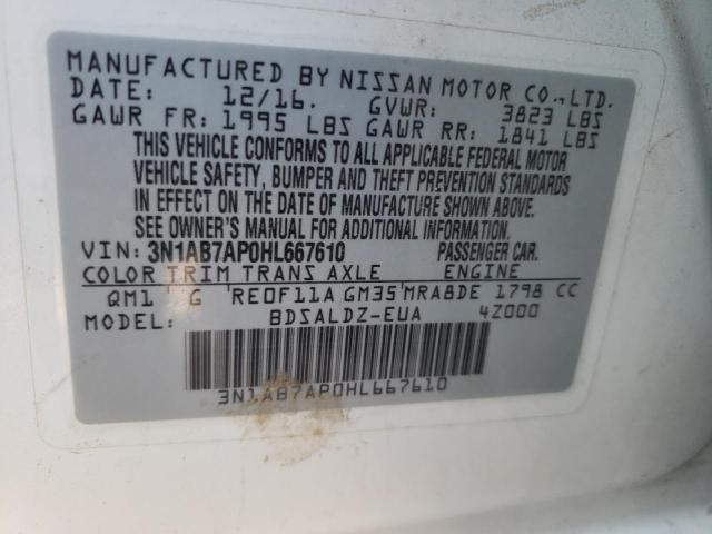 Photo 12 VIN: 3N1AB7AP0HL667610 - NISSAN SENTRA S 