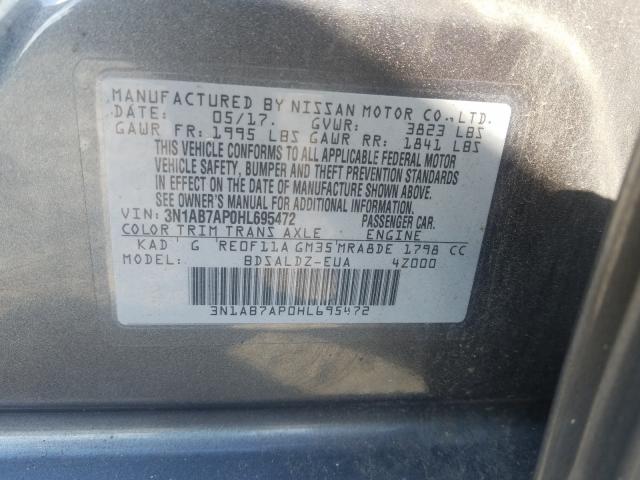 Photo 9 VIN: 3N1AB7AP0HL695472 - NISSAN SENTRA S 